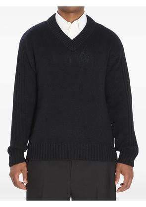 Lisa Yang ribbed V-neck cashmere sweater - Black