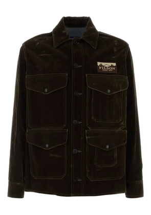 Junya Watanabe MAN velvet flap-pocket jacket - Brown