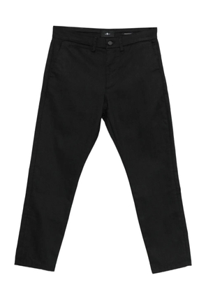 7 For All Mankind cotton-blend trousers - Black