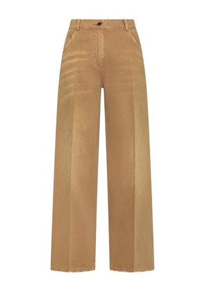 Seventy whiskering-effect jeans - Brown