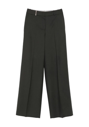 Peserico high-waisted wide-leg trousers - Grey