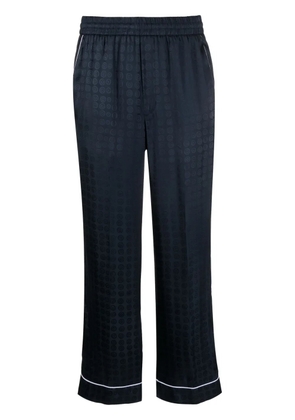 10 CORSO COMO Circle-motif straight-leg trousers - Blue