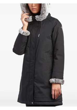 Canadiens faux-fur-trimmed hooded coat - Black