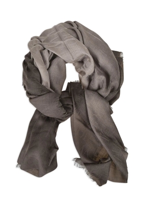 Giorgio Armani logo scarf - Grey