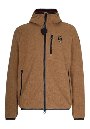 Blauer hooded zip-up jacket - Brown