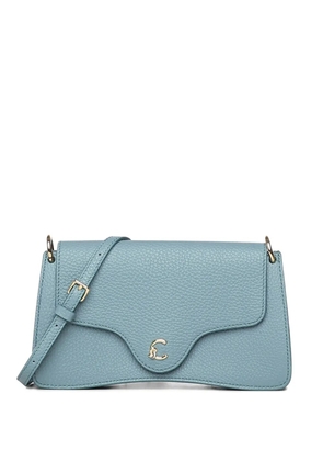 Coccinelle logo-embroidered shoulder bag - Blue