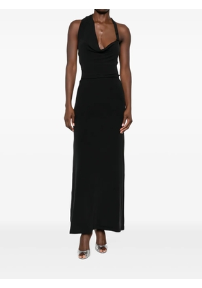 Aya Muse halterneck midi dress - Blue