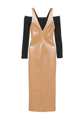 Nanushka halterneck midi dress - Neutrals