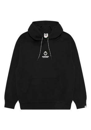AAPE BY *A BATHING APE® logo-details hoodie - Black