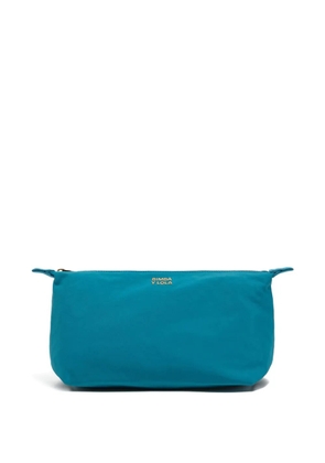 Bimba y Lola logo-detail zip make up bag - Blue