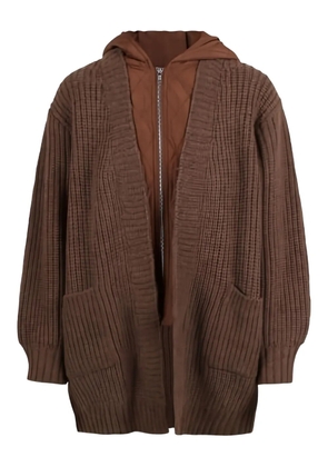 Jovonna Chavitos hooded pocket knitwear - Brown