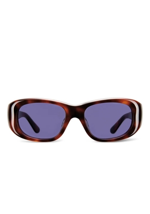 Thistles The AL logo-detail sunglasses - Brown