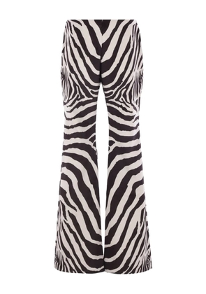 Duran Lantink zebra-print flared trousers - Black