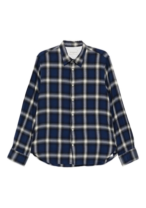 Officine Generale Giacomo checked shirt - Blue