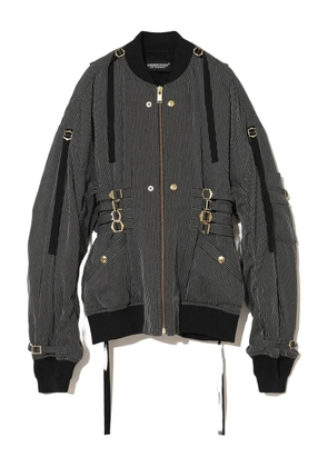 Undercover pinstripe bomber jacket - Black