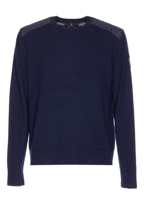 Belstaff patch-pocket crew-neck sweater - Blue
