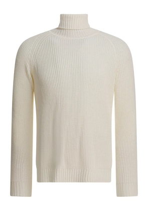RAKKI turtleneck ribbed sweater - Neutrals