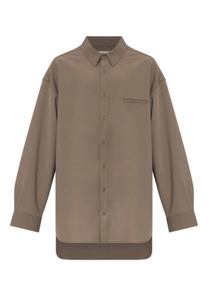 ENTIRE STUDIOS chest-pocket shirt - Brown