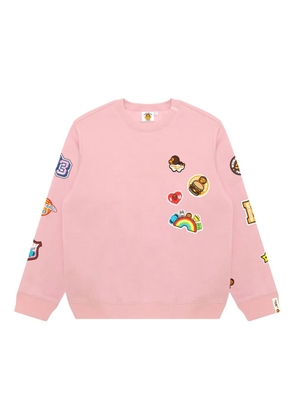 *BABY MILO® STORE BY *A BATHING APE® appliqué sweater - Pink