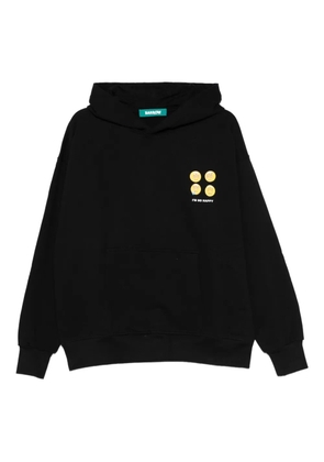 BARROW graphic hooded hoodie - Black