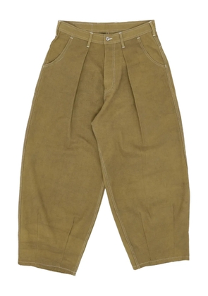 STORY mfg. pleated pocket trousers - Brown