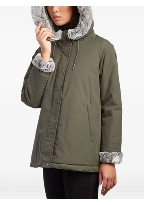 Canadiens faux-fur-trimmed hooded coat - Green