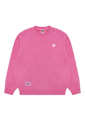 AAPE BY *A BATHING APE® logo-detail cotton sweatshirt - Pink