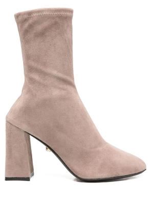 Alevì 90mm block-heel boots - Brown