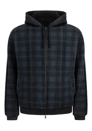 GUESS USA plaid zip sweatshirt - Grey