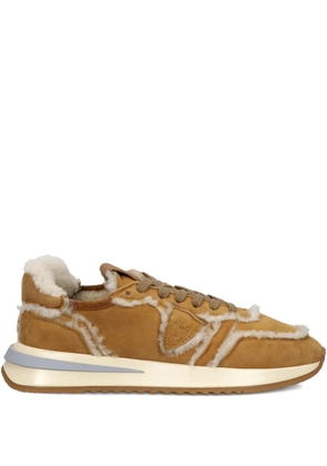 Philippe Model Paris Tropez 2.1 shearling-trim running sneakers - Brown