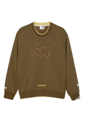 AAPE BY *A BATHING APE® logo-embossed sweatshirt - Brown
