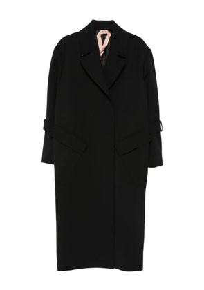 Nº21 single-breasted coat - Black