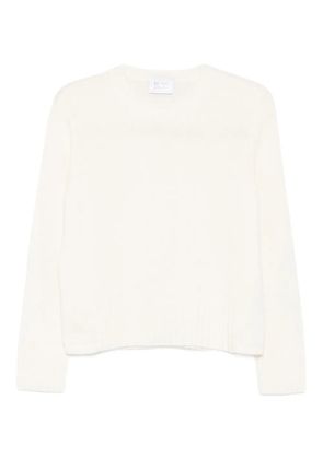 BeYou round-neck long-sleeve sweater - White