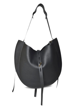 MINO BOSSI half-moon leather shoulder bag - Black