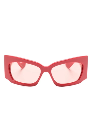Gucci Eyewear Interlocking G rectangle-frame sunglasses - Red
