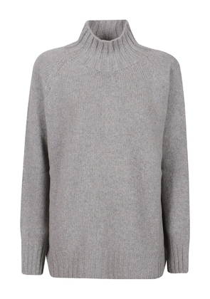 Aragona high-neck cashmere sweater - Grey