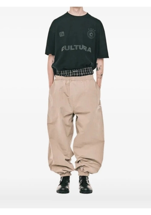 CULTURA logo-print cotton T-shirt - Black