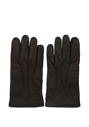 Restelli leather gloves - Brown