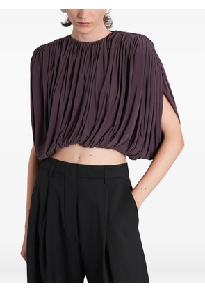 Magda Butrym Ruched slit top - Purple