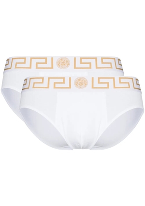 Versace Greca border briefs set - White