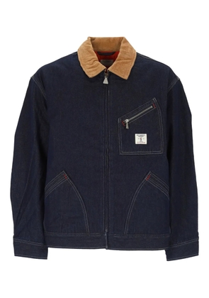 Roy Rogers corduroy-collar denim jacket - Blue