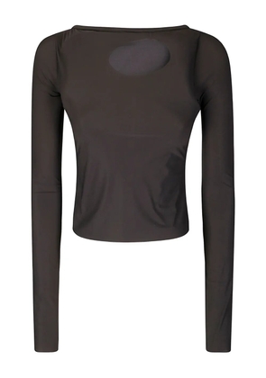Ottolinger cut-out long-sleeved top - Brown