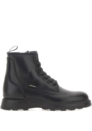 Woolrich Grove lace-up leather boots - Black