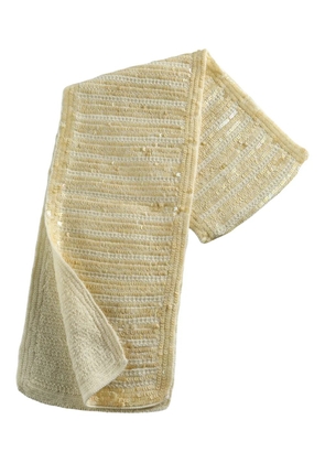 BODE sequin scarf - Neutrals