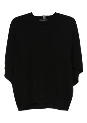 Fabiana Filippi round-neck batwing top - Black