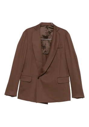 Costumein shawl-lapel jacket - Brown