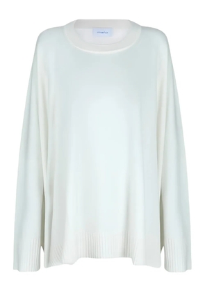 Malo long-sleeved cashmere top - White