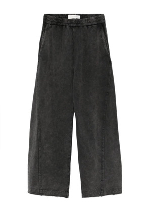 Feng Chen Wang elasticated-waistband washed track pants - Black