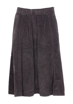 TRUE AVENUE elasticated-waist corduroy skirt - Brown