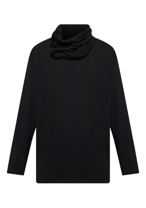 Yohji Yamamoto high-neck top - Black